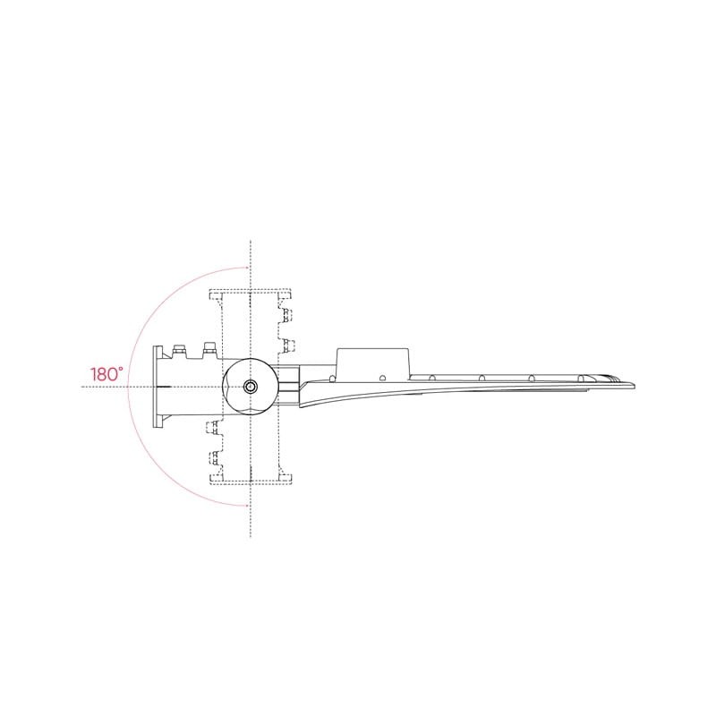 Oprawa, lampa uliczna LED LEDLine 100W IP65 Streetlite - biała neutralna_6