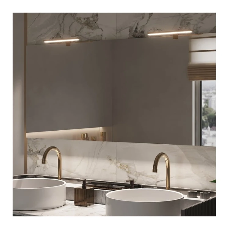 Kinkiet, lampa nad lustro AMBER 4,5W biała neutralna 30cm złota_7