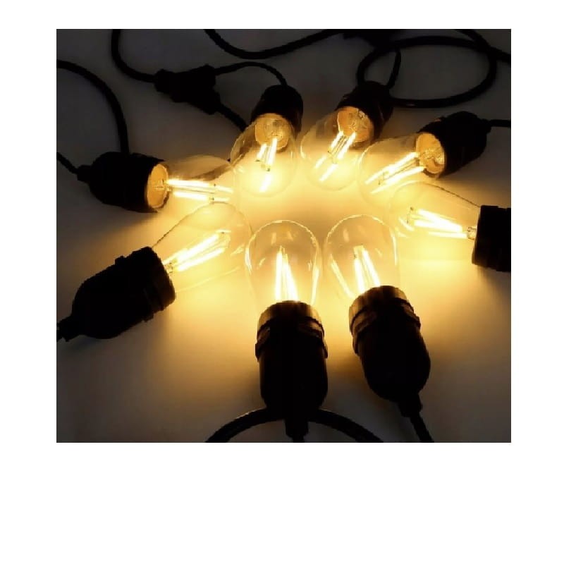 żarówka E27 1W filament do girland ciepła w girlandzie.jpg