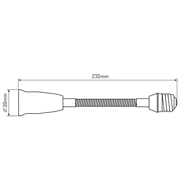Adapter, przedłużka 20cm E27 - E27.jpg