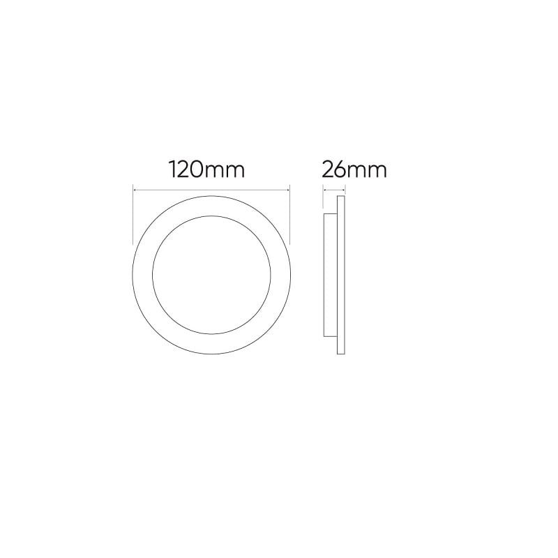 Panel podtynkowy plafon sufitowy okrągły 9W 230V biały ciepły_4