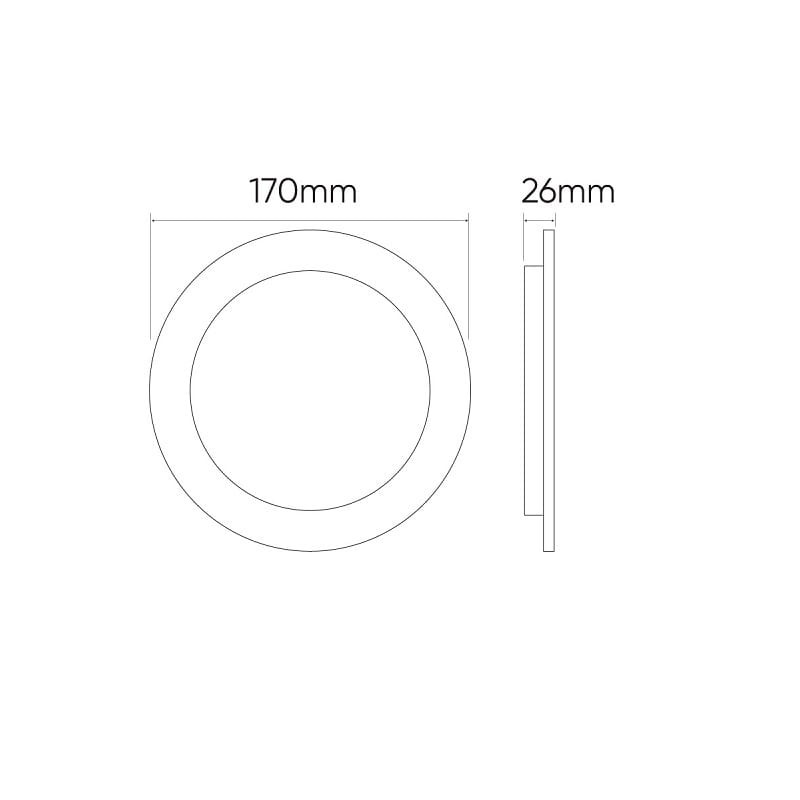 Panel podtynkowy plafon sufitowy okrągły 18W 230V biały neutralny_4