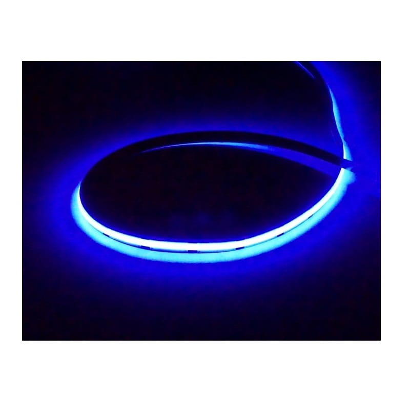 Taśma LED COB niebieska liniowa 480LED/m, 12V, rolka 5m
