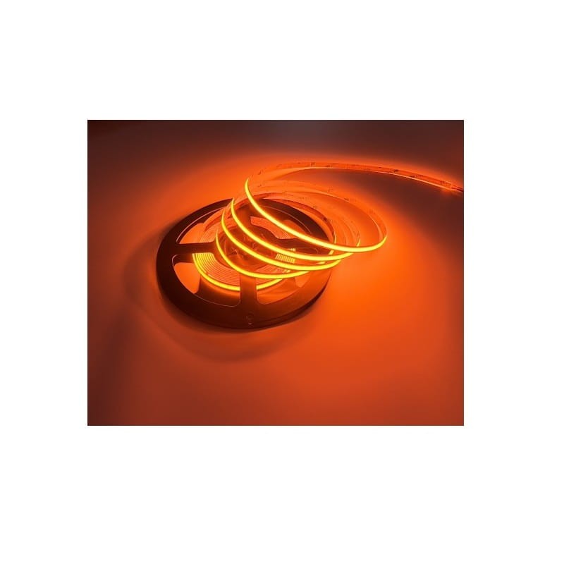 Taśma LED COB pomarańczowa liniowa 480LED/m, 12V, rolka 5m_2