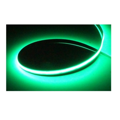 Taśma LED COB zielona liniowa 480LED/m, 12V, rolka 5m