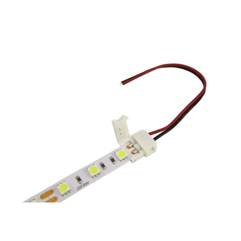 Złączka do taśmy LED  CLICK pojedyńcza 10mm + przewód 14cm.jpg