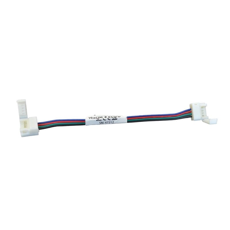 złączka CLICK podwójna do taśmy RGB 10mm w silikonie