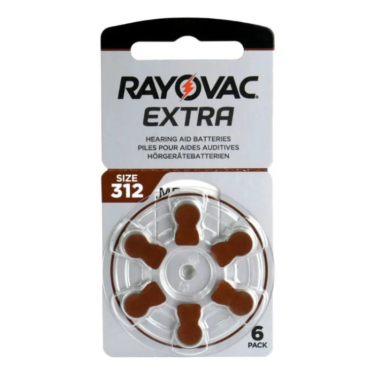 bateria do aparatów słuchowych rayovac extra 312