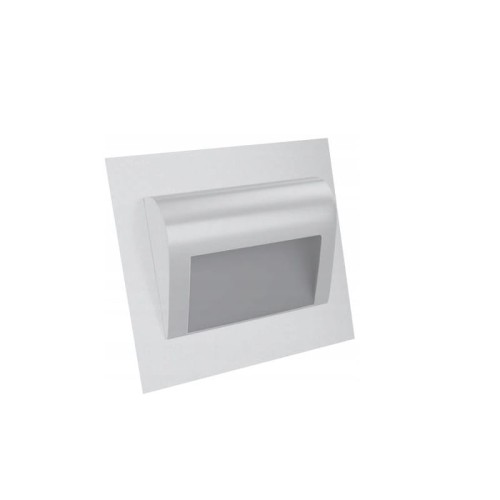 Oprawa schodowa LED 1,5W 230V  biała ciepła - obudowa biała