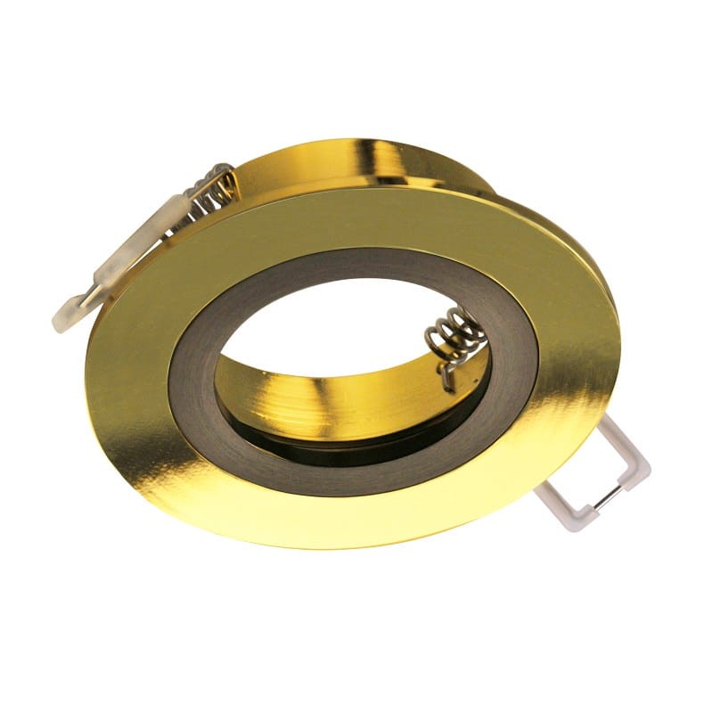 oprawa okrągła złoto czarna