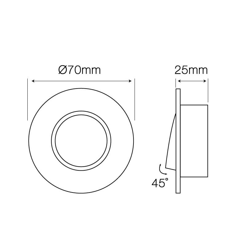 Oprawa okrągła ruchoma, aluminium, MR11 - złota szczotkowana_2