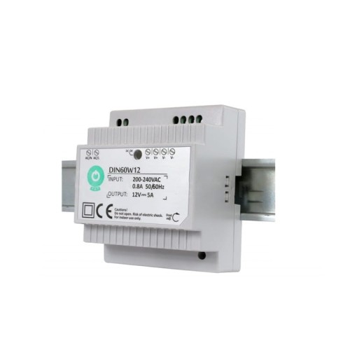 Zasilacz LED 60W 12V na szybę DIN DIN60W12