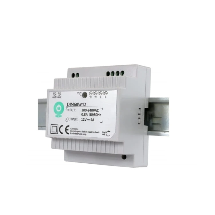 Zasilacz LED 60W 12V na szybę DIN DIN60W12