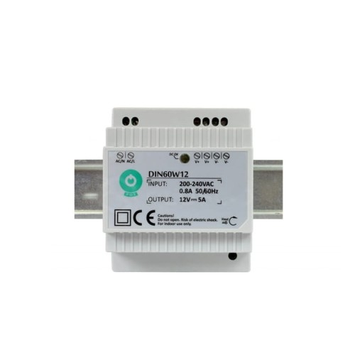 Zasilacz LED 60W 12V na szynę DIN POS DIN60W12
