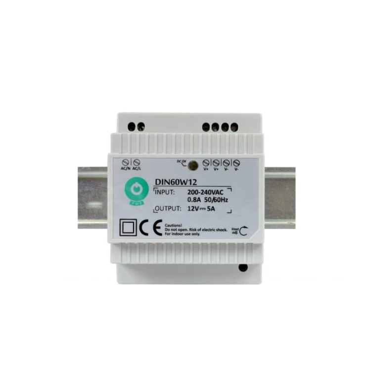 Zasilacz LED 60W 12V na szynę DIN POS DIN60W12