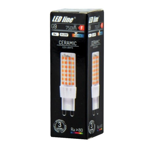 żarówka LED G9 8W 230V biała dzienna opakowanie