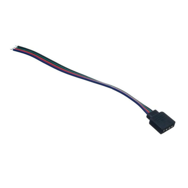 złączka RGB 10mm 4 pin z przewodem
