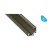 PROFIL typ C 2m INOX narożny 45°