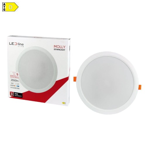 Panel podtynkowy plafon sufitowy okrągły 24W 230V z czujnikiem ruchu biały neutralny