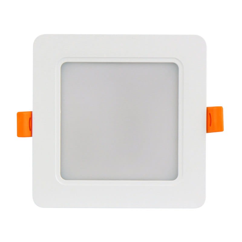 Panel podtynkowy plafon sufitowy kwadratowy 9W 230V biały ciepły_2