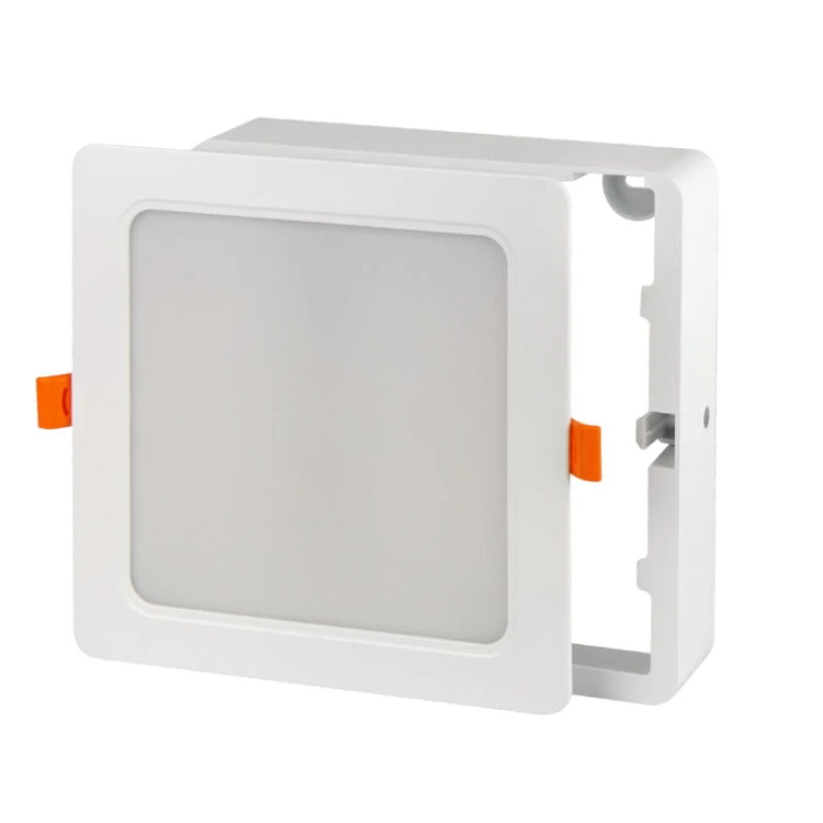 Panel podtynkowy plafon sufitowy kwadratowy 9W 230V biały neutralny_5