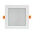 Panel podtynkowy plafon sufitowy kwadratowy 12W 230V biały neutralny_2