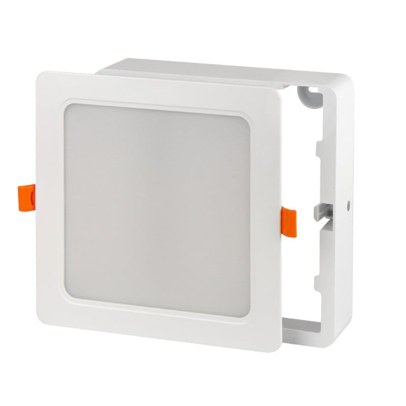 Panel podtynkowy plafon sufitowy kwadratowy 24W 230V biały neutralny_5