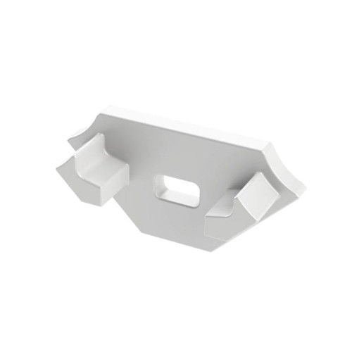 Zaślepka 1 sztuka do profilu narożnego Lumines typ C biała z otworem