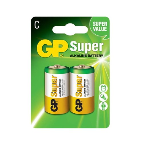 BATERIA GP LR14 R14 SUPER ALKAL 1,5V- 2szt