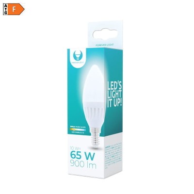 Żarówka LED E14 C37 10W biała ciepła świeczka