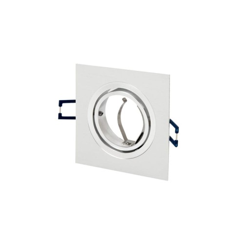 Oprawa kwadratowa ruchoma, aluminium - biała