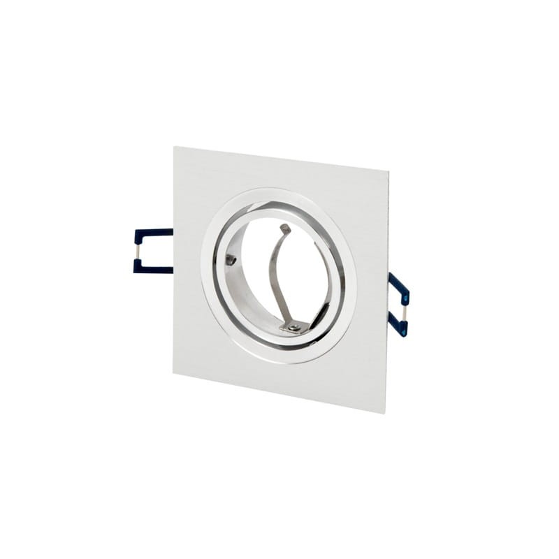 Oprawa kwadratowa ruchoma, aluminium - biała
