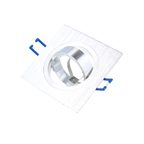 Oprawa kwadratowa ruchoma, aluminium - srebrna