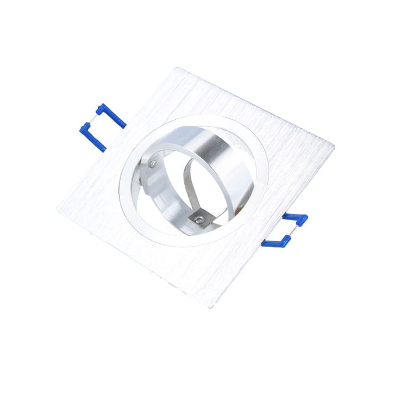 Oprawa kwadratowa ruchoma, aluminium - srebrna
