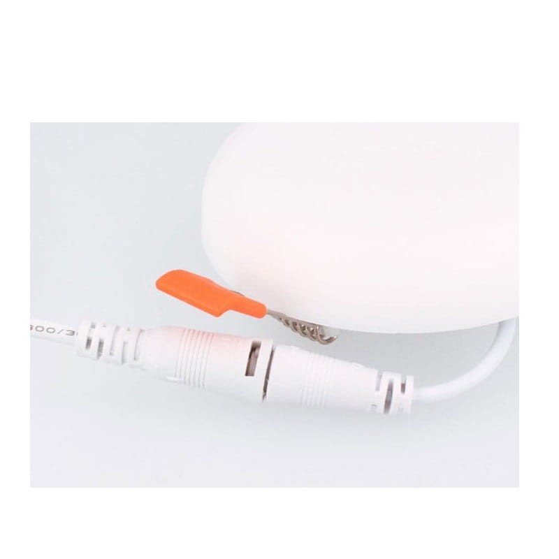 Panel LED LEDOM 18W bezramkowy wpuszczany biały ciepły 2700K podłączenie zasilacza