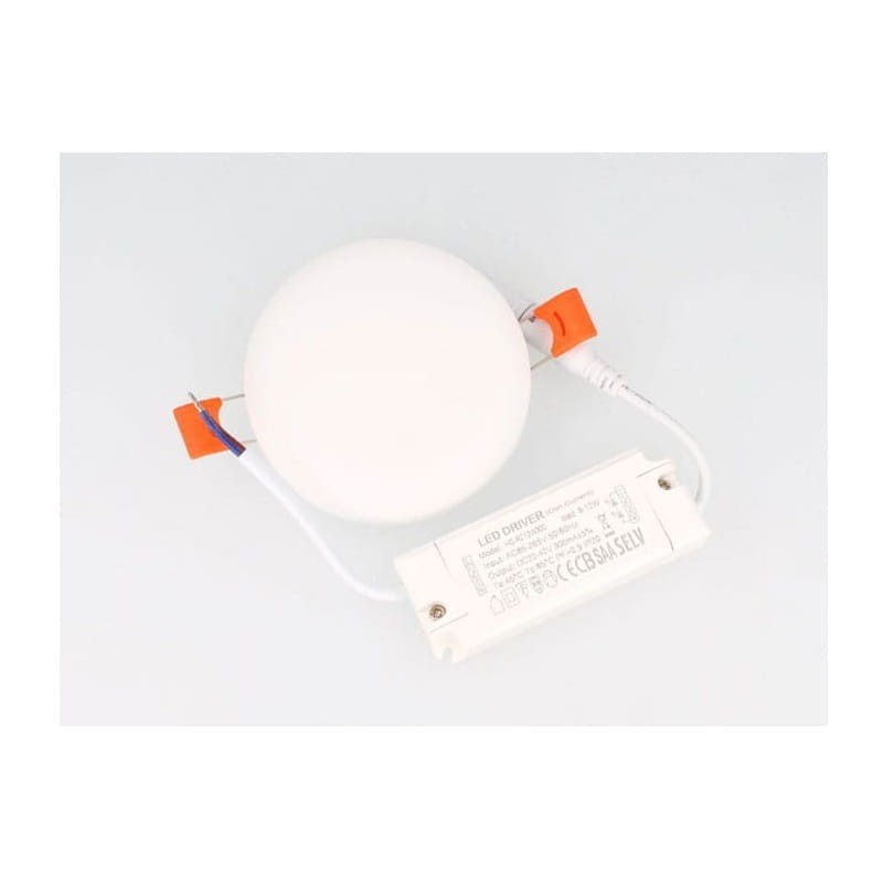 Panel LED LEDOM 18W bezramkowy wpuszczany biały ciepły 2700K z zasilaczem