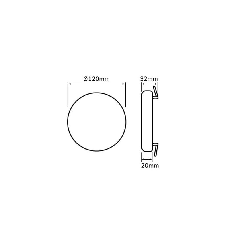 Panel LED LEDOM 18W bezramkowy wpuszczany biały ciepły 2700K wymiary