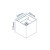 Kinkiet zewnętrzny LED 2x3W 3000K IP54 szary CUBE_4.jpg