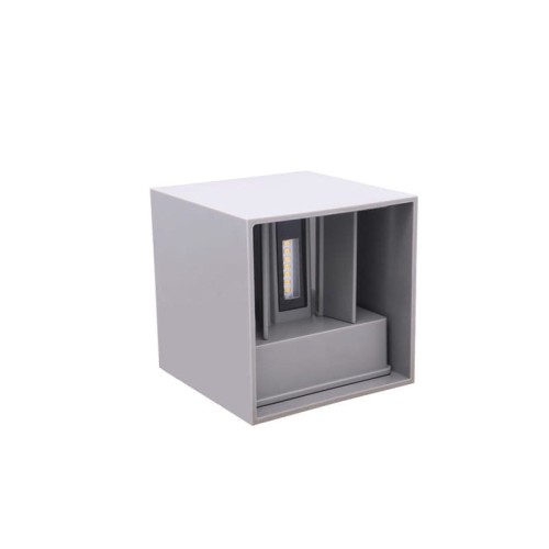 Kinkiet zewnętrzny LED 2x3W 3000K IP54 szary