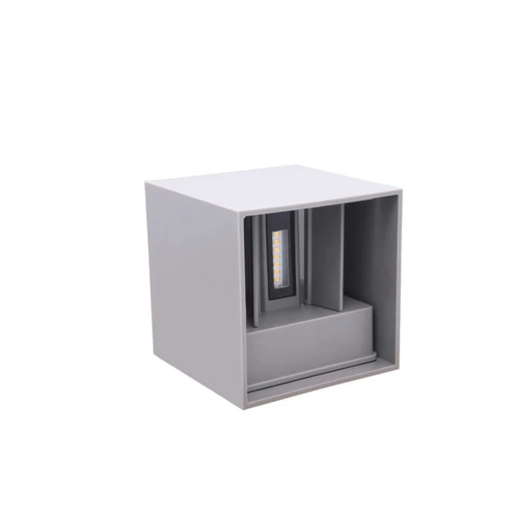 Kinkiet zewnętrzny LED 2x3W 3000K IP54 szary