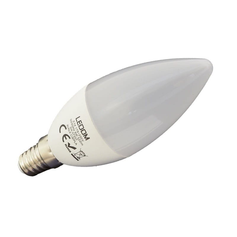 żarówka LED E14 6W biała ciepła świeczka