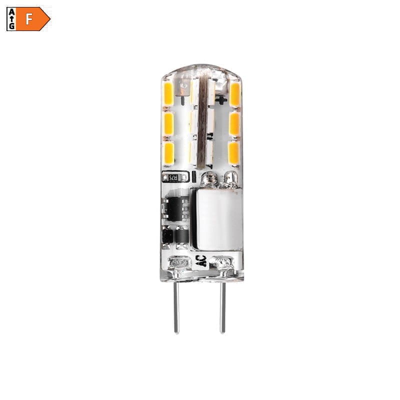 żarówka LED G4 2W 12V w silikonie  biała ciepła