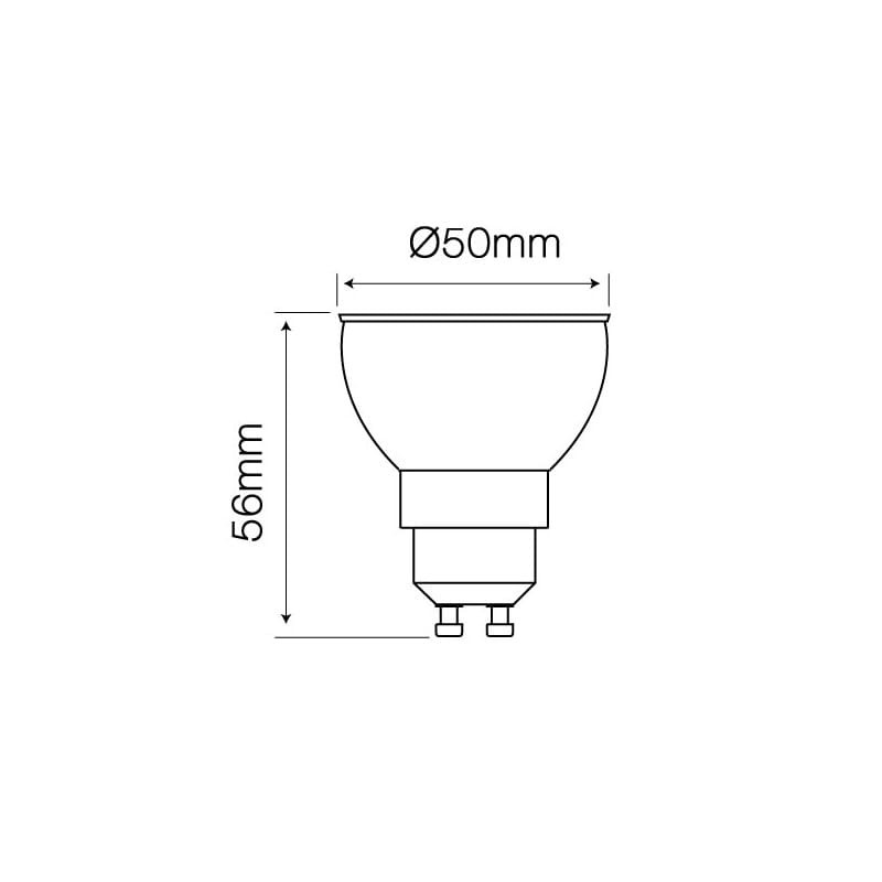 żar LED GU10 10W biała ciepła 230V_2