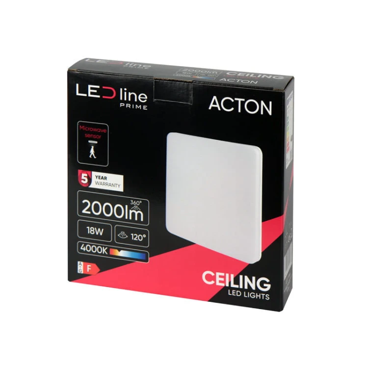 pudełko Plafon lampa LED 18W IP54 4000K z czujnikiem
