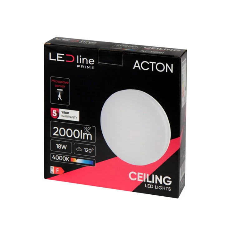 pudełko Plafon lampa LED 18W IP54 4000K z czujnikiem