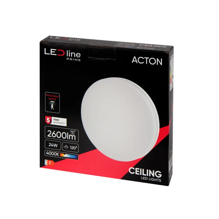 pudełko Plafon lampa LED 24W IP54 4000K z czujnikiem