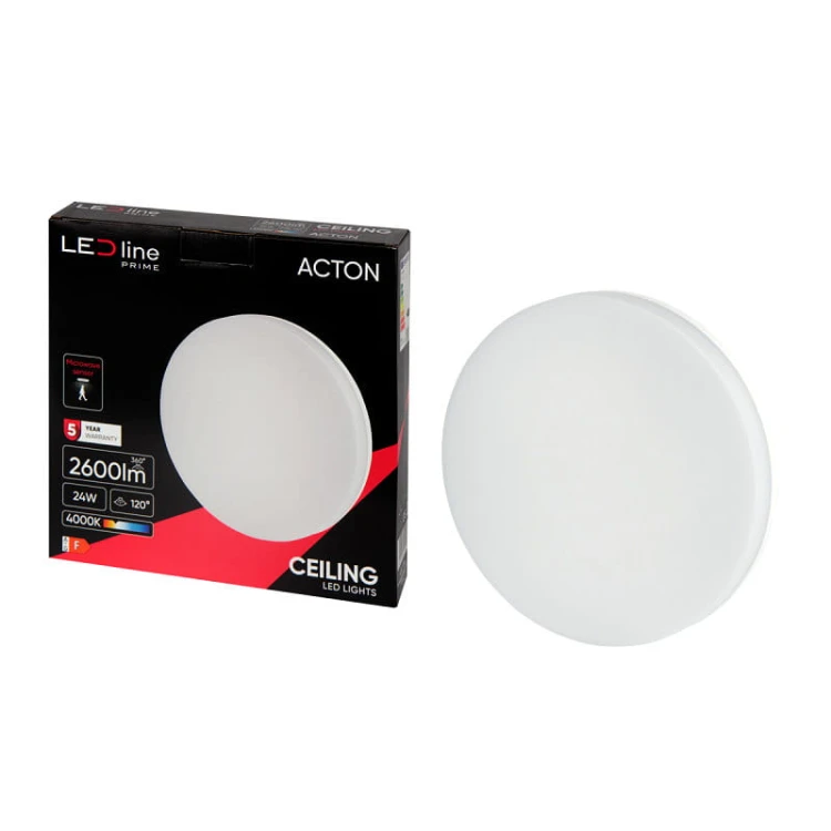 lampa z pudełkiem Plafon lampa LED 24W IP54 4000K z czujnikiem