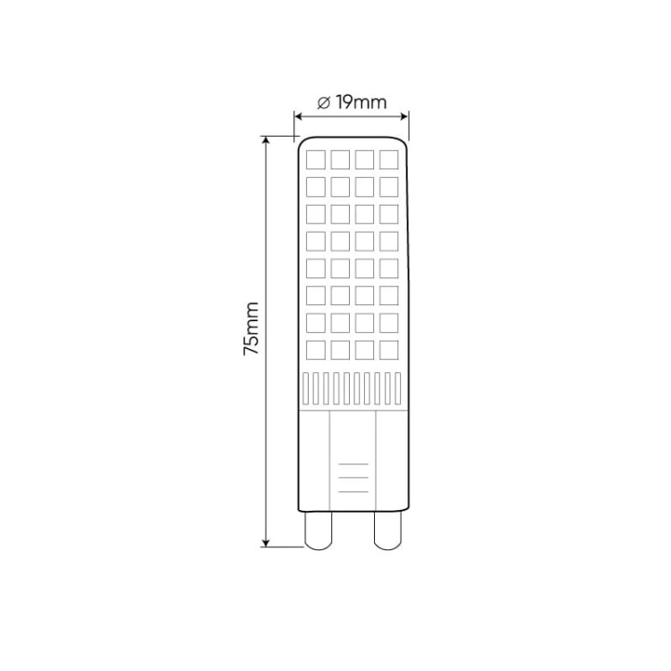 żarówka LED G9 12W biała dzienna wymiary