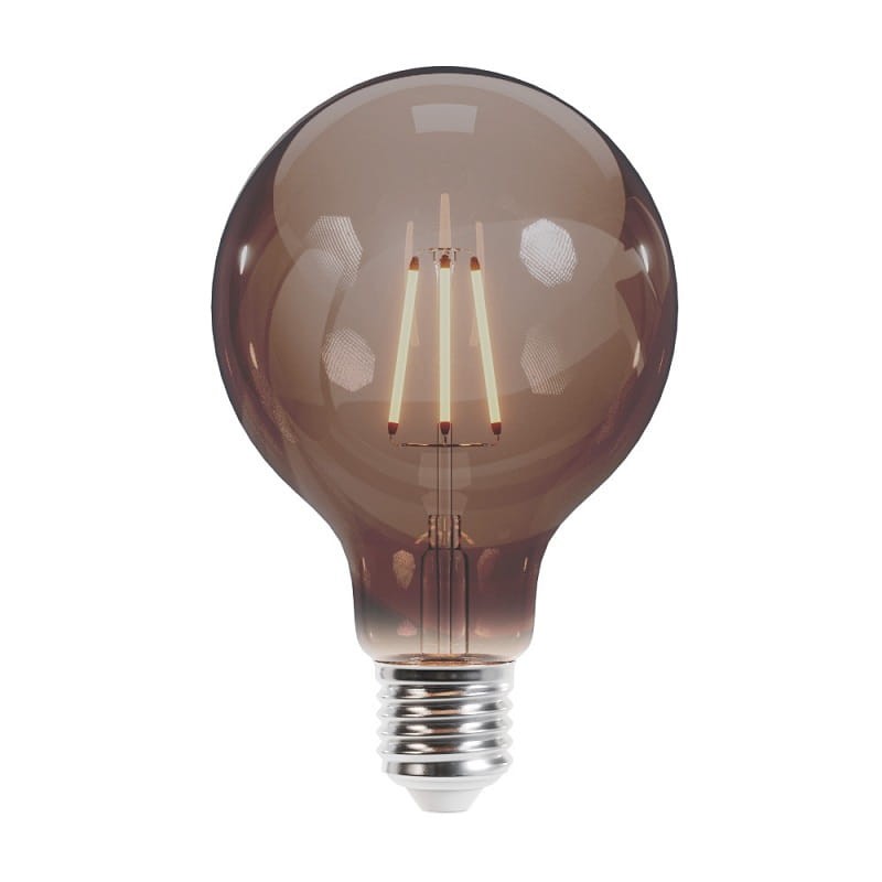 zdjęcie Żarówka LED E27 4W Filament G95 2000K COG dymiona