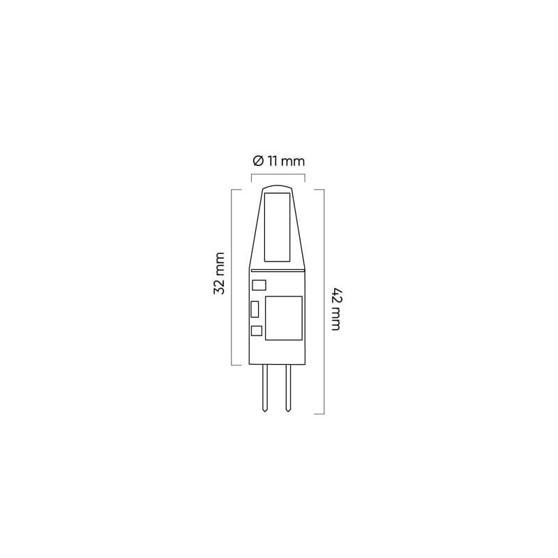 Żarówka LED LEDline mini G4 1,5W 12V biała ciepła 2700K_2